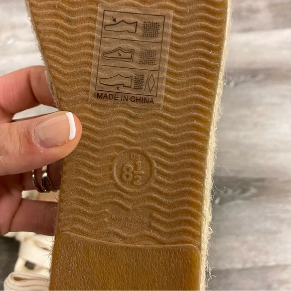 SOLUDOS | Striped Gladiator Platform Sandals Size 8.5 - Picture 9 of 12